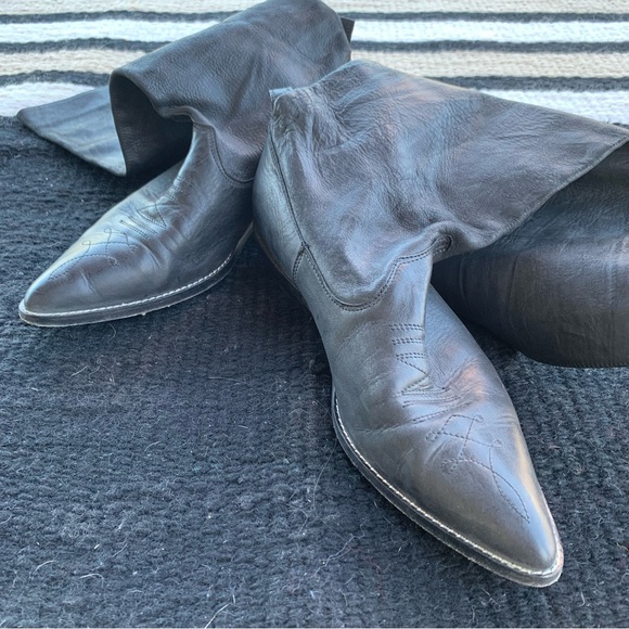 Donald J. Pliner Western Slouch Boots Size 7 - Picture 3 of 9